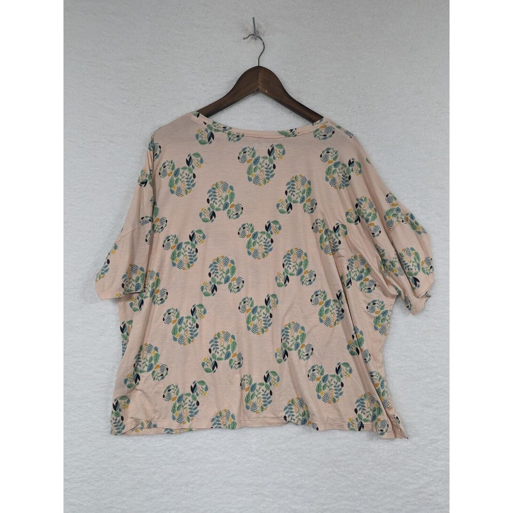 Disney Women's Sleepwear Set Pink W Blue Mickey Pattern Super Soft 2XL - Picture 7 of 15